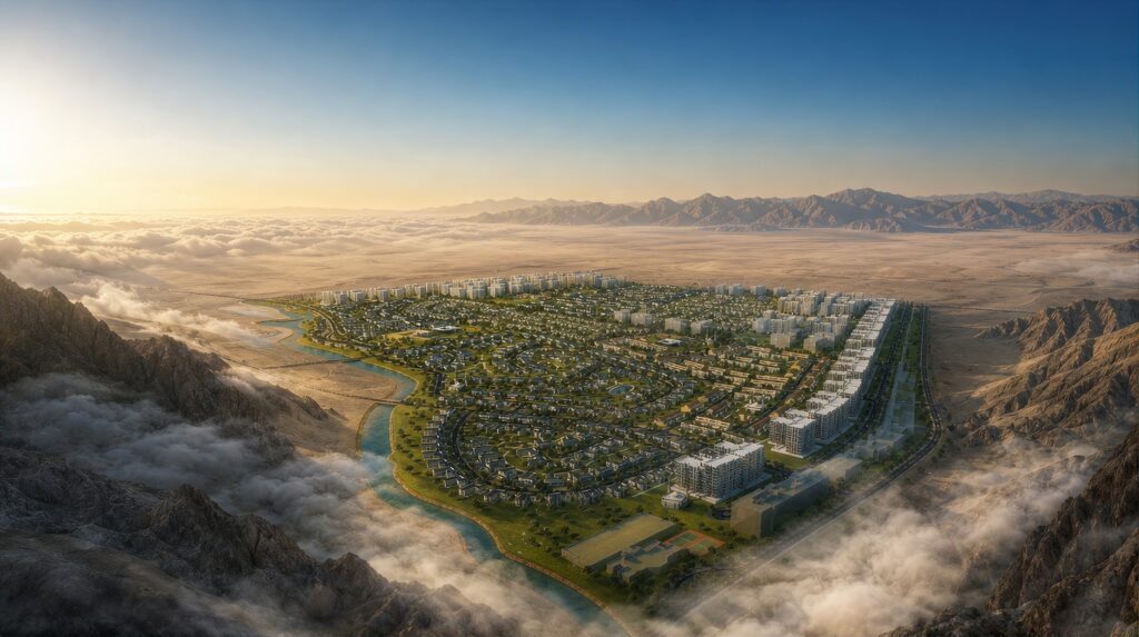 the development from the air